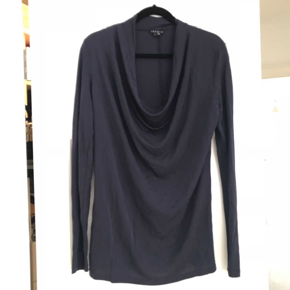 Theory draping front blouse